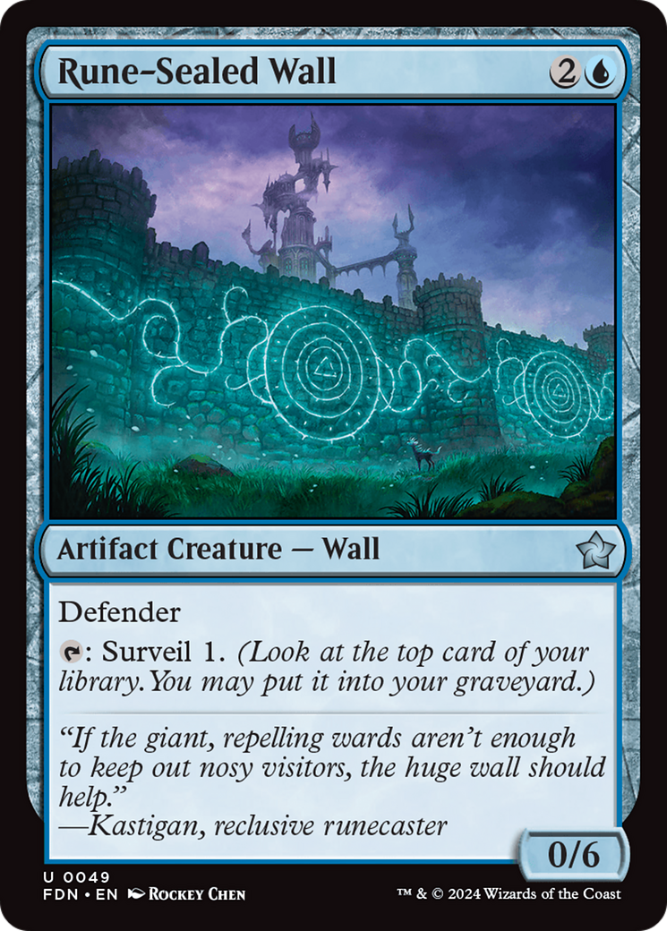 Rune-Sealed Wall [Foundations] | Exor Games Dartmouth