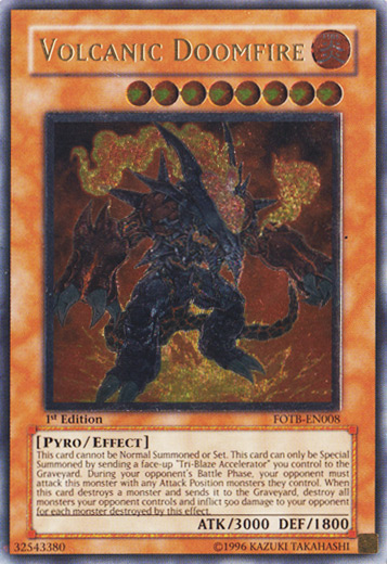 Volcanic Doomfire [FOTB-EN008] Ultimate Rare | Exor Games Dartmouth