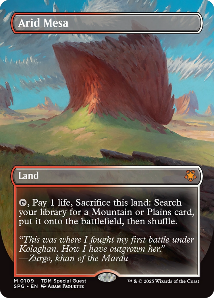 Arid Mesa (Borderless) [Tarkir: Dragonstorm Special Guests] | Exor Games Dartmouth