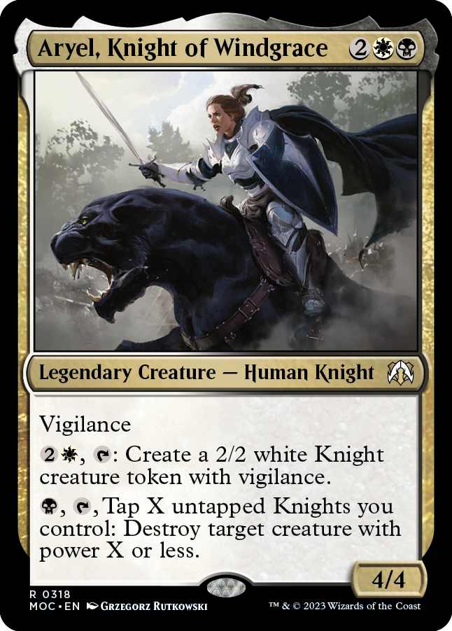 Aryel, Knight of Windgrace [March of the Machine Commander] | Exor Games Dartmouth