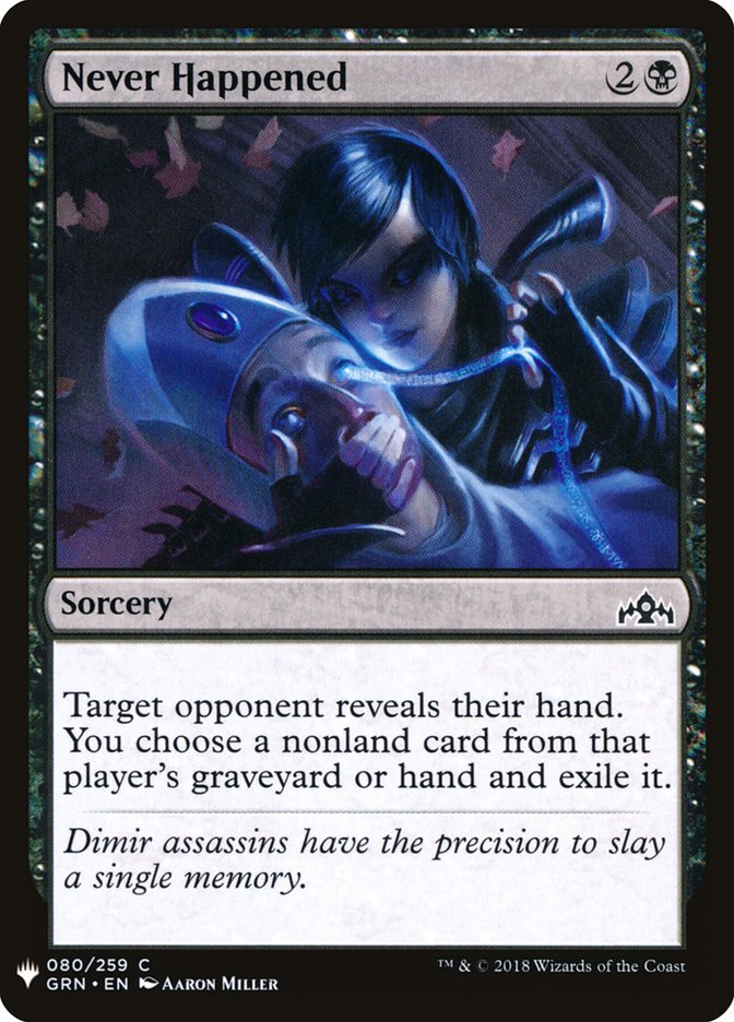 Never Happened [Mystery Booster] | Exor Games Dartmouth