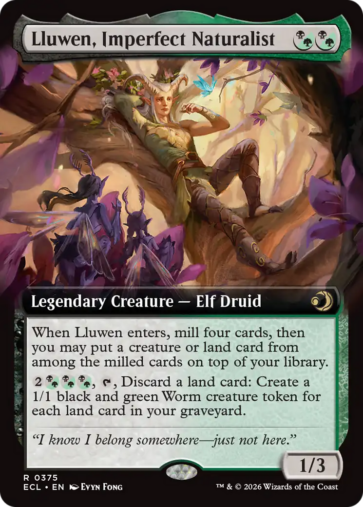Lluwen, Imperfect Naturalist (Extended Art) [Lorwyn Eclipsed] | Exor Games Dartmouth