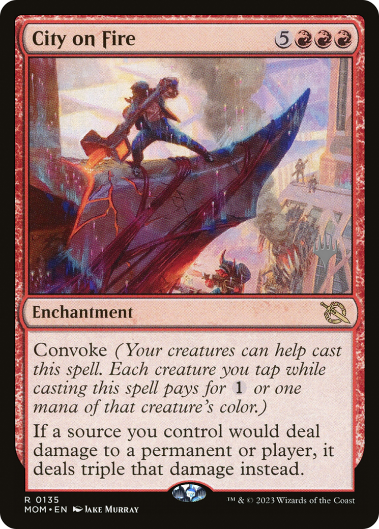 City on Fire (Promo Pack) [March of the Machine Promos] | Exor Games Dartmouth
