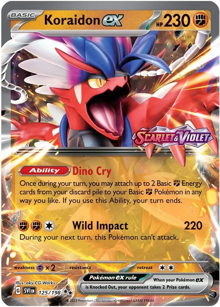 Koraidon ex (125/198) (Stamped) [Scarlet & Violet: Base Set] | Exor Games Dartmouth