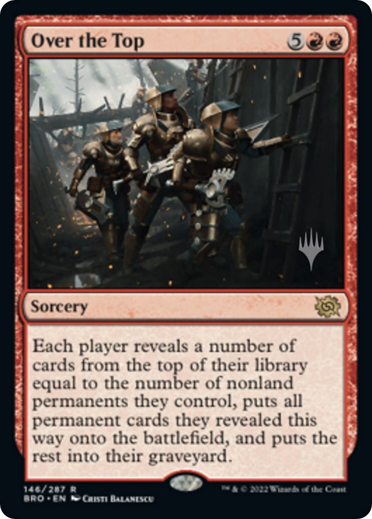 Over the Top (Promo Pack) [The Brothers' War Promos] | Exor Games Dartmouth