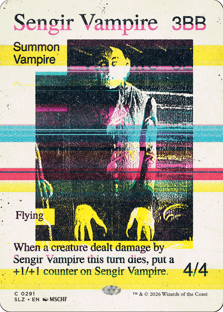 Sengir Vampire (0291) [Secret Lair x MSCHF: The Zeta Set] | Exor Games Dartmouth