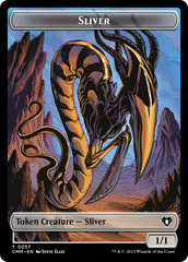 Copy (54) // Sliver Double-Sided Token [Commander Masters Tokens] | Exor Games Dartmouth