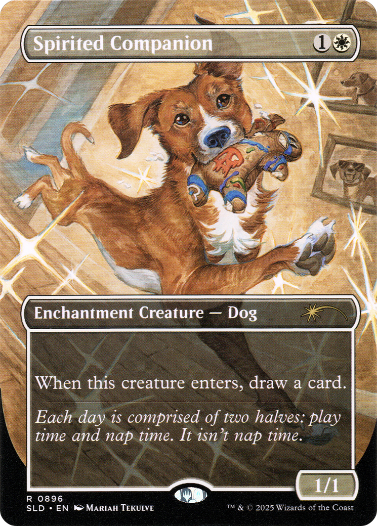 Spirited Companion (0896) (Rainbow Foil) [Secret Lair Drop Series] | Exor Games Dartmouth
