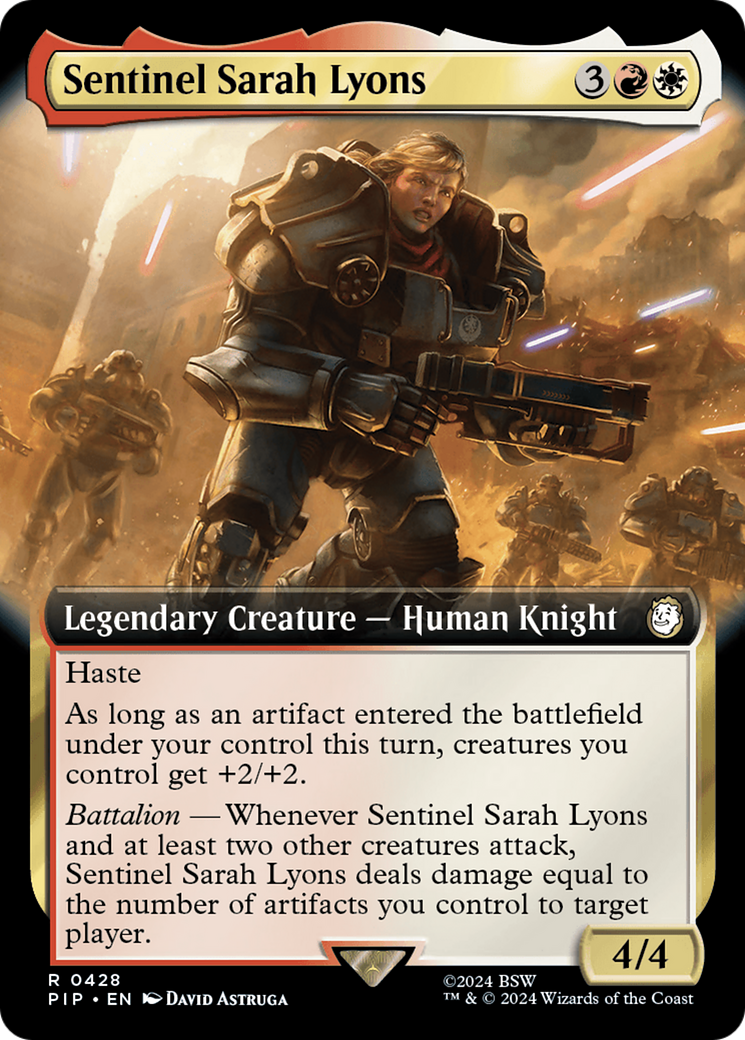 Sentinel Sarah Lyons (Extended Art) [Fallout] | Exor Games Dartmouth