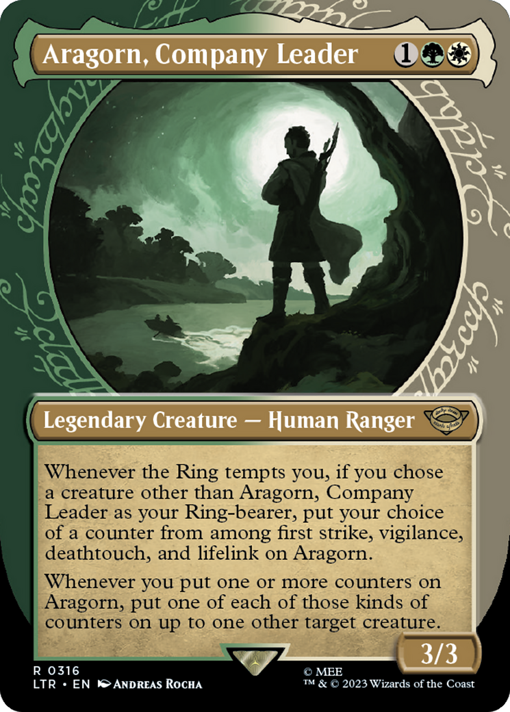 Aragorn, Company Leader (Showcase Ring Frame) [The Lord of the Rings: Tales of Middle-Earth] | Exor Games Dartmouth