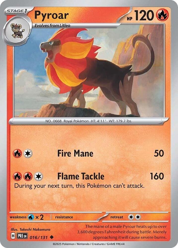 Pyroar (016/131) [Scarlet & Violet: Prismatic Evolutions] | Exor Games Dartmouth
