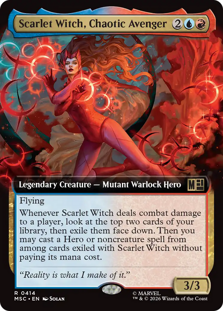 Scarlet Witch, Chaotic Avenger (Extended Art) [Marvel Super Heroes Commander] | Exor Games Dartmouth
