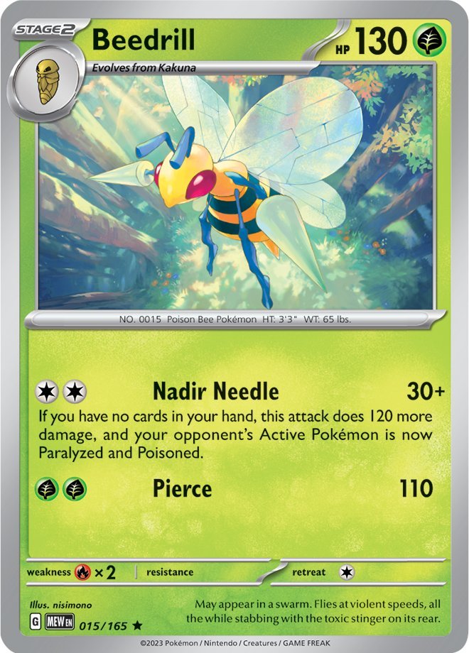 Beedrill (015/165) [Scarlet & Violet: 151] | Exor Games Dartmouth