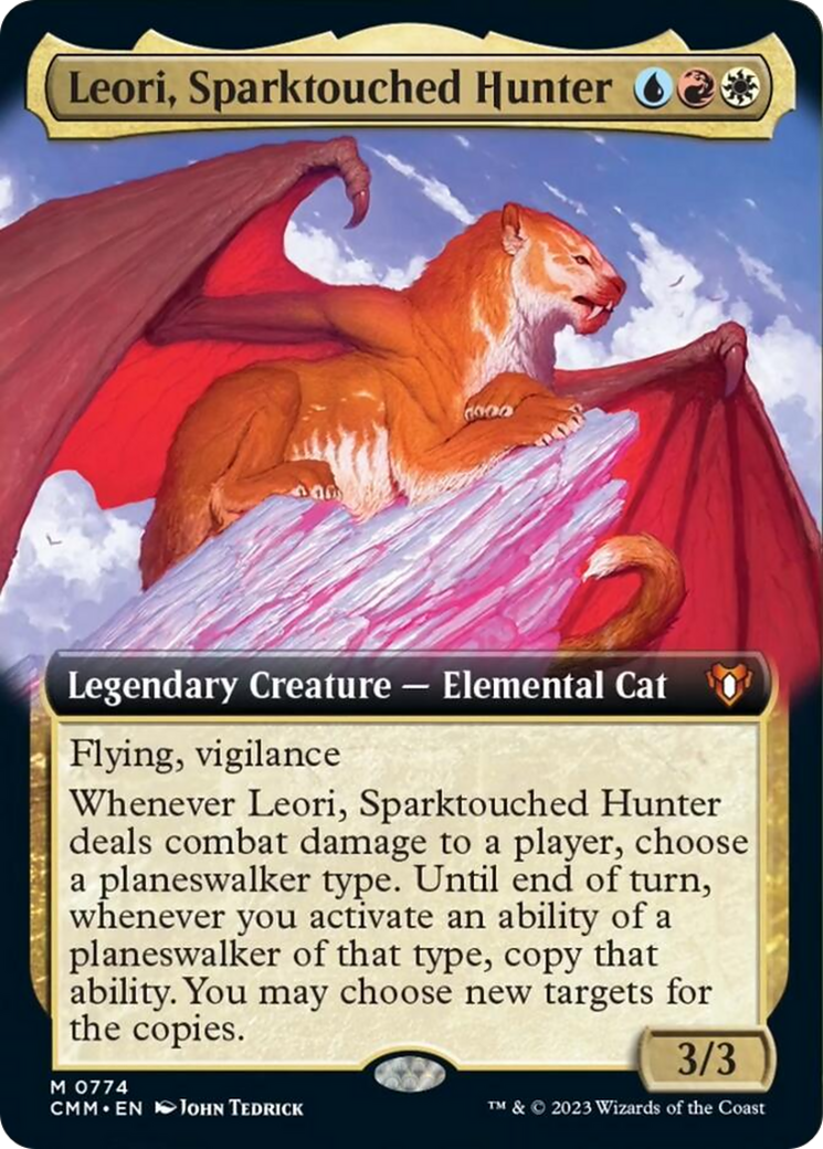 Leori, Sparktouched Hunter (Extended Art) [Commander Masters] | Exor Games Dartmouth