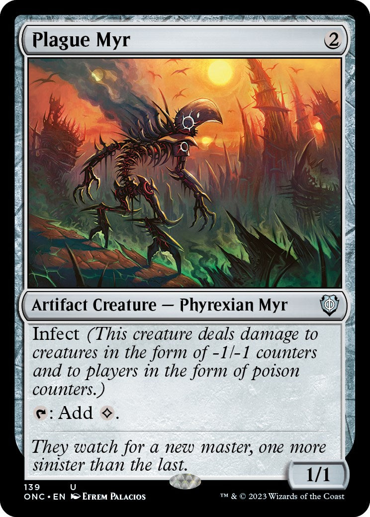 Plague Myr [Phyrexia: All Will Be One Commander] | Exor Games Dartmouth