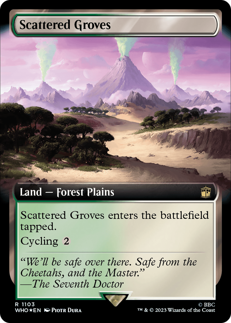 Scattered Groves (Extended Art) (Surge Foil) [Doctor Who] | Exor Games Dartmouth