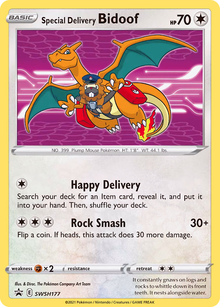 Special Delivery Bidoof (SWSH177) [Sword & Shield: Black Star Promos] | Exor Games Dartmouth