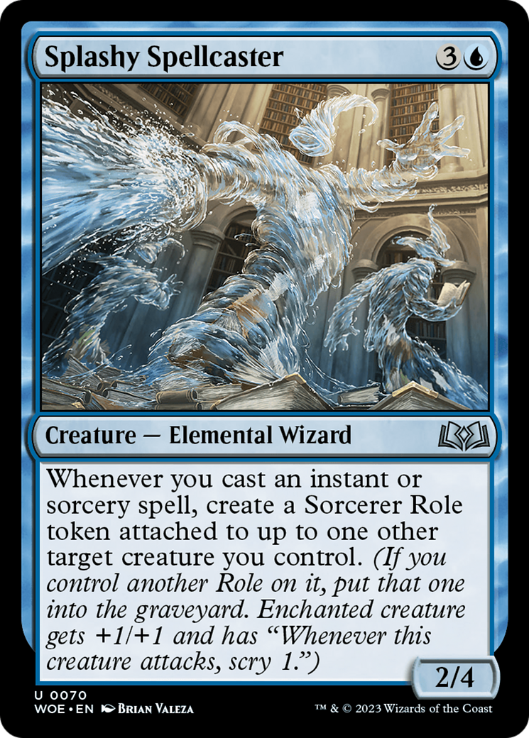 Splashy Spellcaster [Wilds of Eldraine] | Exor Games Dartmouth