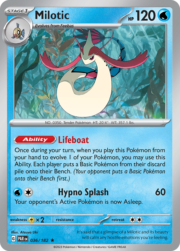 Milotic (036/182) [Scarlet & Violet: Paradox Rift] | Exor Games Dartmouth