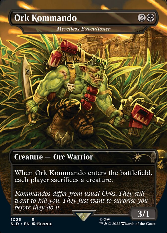 Ork Kommando - Merciless Executioner (Borderless) [Secret Lair Drop Series] | Exor Games Dartmouth