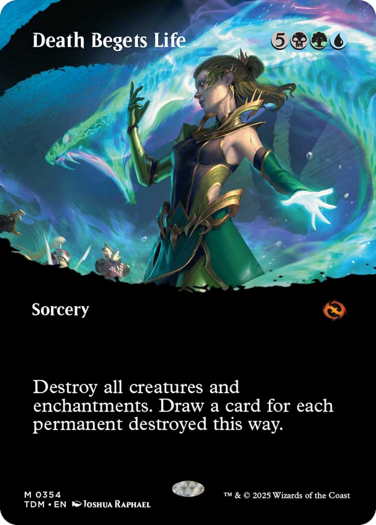 Death Begets Life (Borderless) [Tarkir: Dragonstorm] | Exor Games Dartmouth