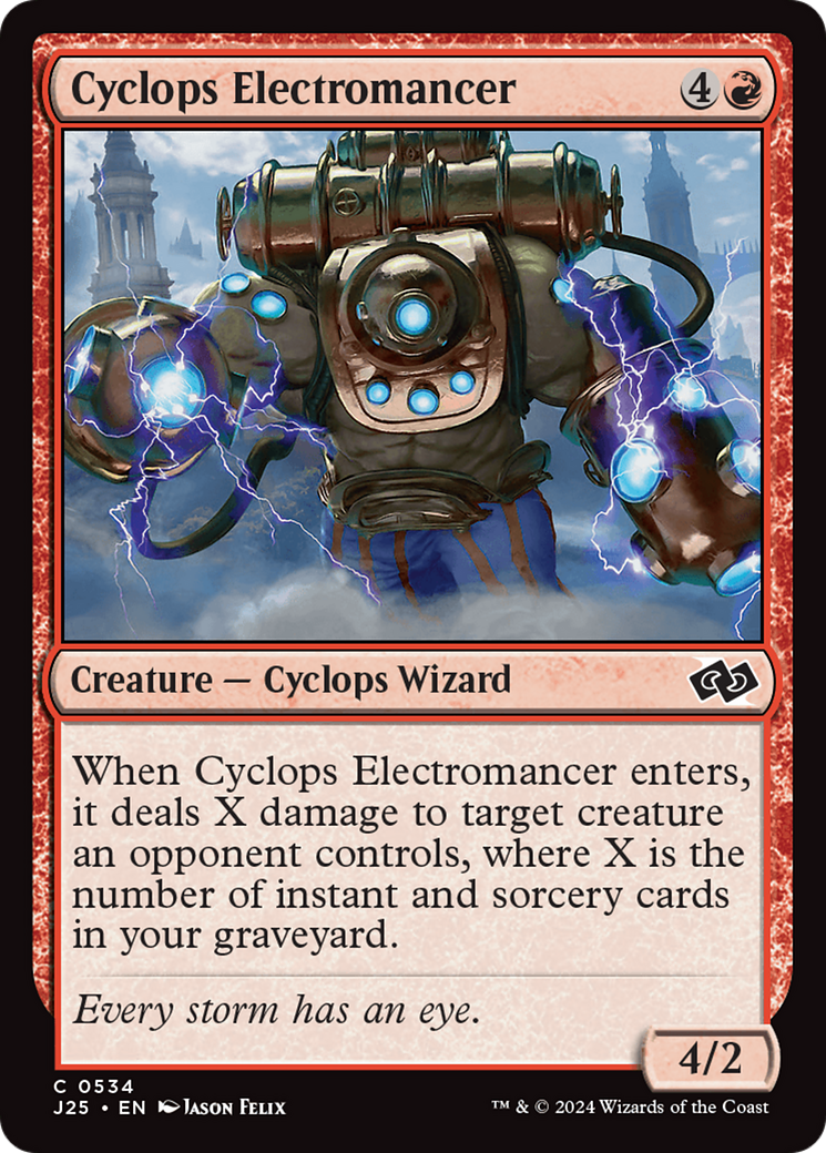 Cyclops Electromancer [Foundations Jumpstart] | Exor Games Dartmouth