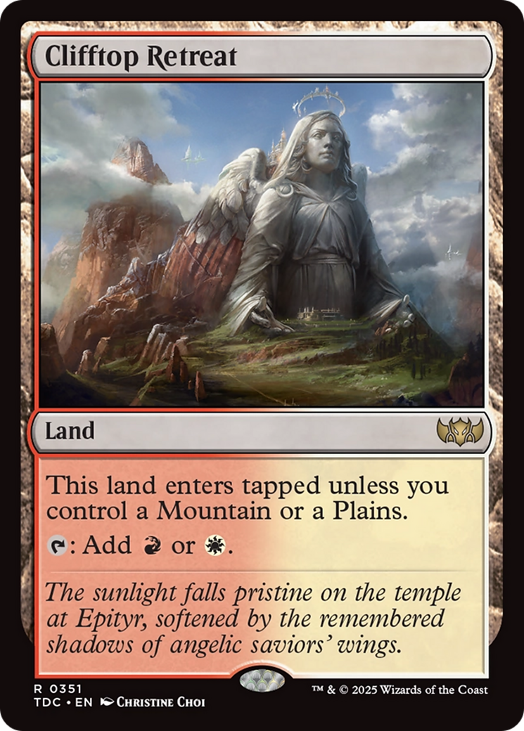 Clifftop Retreat [Tarkir: Dragonstorm Commander] | Exor Games Dartmouth