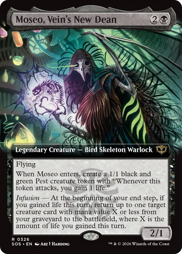 Moseo, Vein's New Dean (Extended Art) [Secrets of Strixhaven] | Exor Games Dartmouth