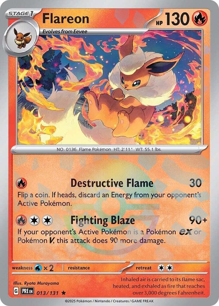 Flareon (013/131) (Poke Ball Pattern) [Scarlet & Violet: Prismatic Evolutions] | Exor Games Dartmouth