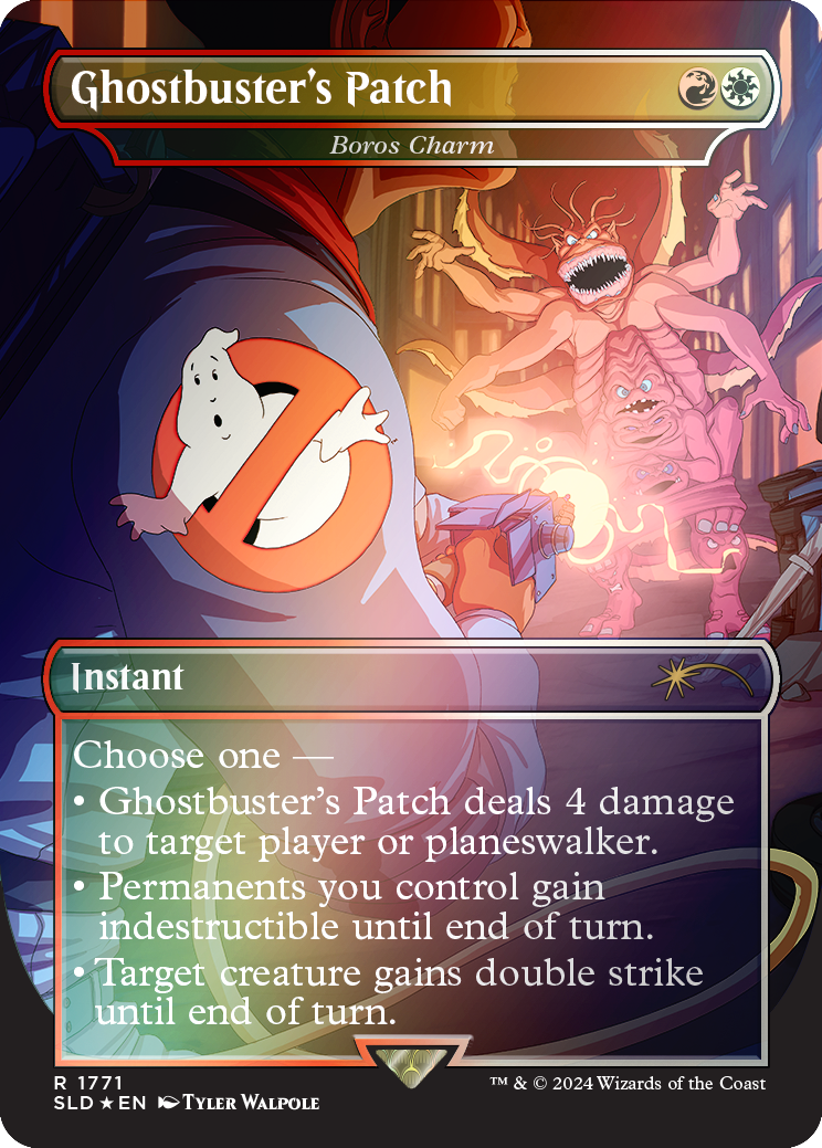 Ghostbuster's Patch - Boros Charm (Rainbow Foil) [Secret Lair Drop Series] | Exor Games Dartmouth