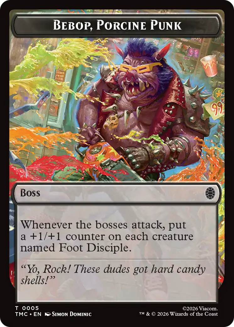 Bebop, Porcine Punk [Teenage Mutant Ninja Turtles Commander Tokens] | Exor Games Dartmouth