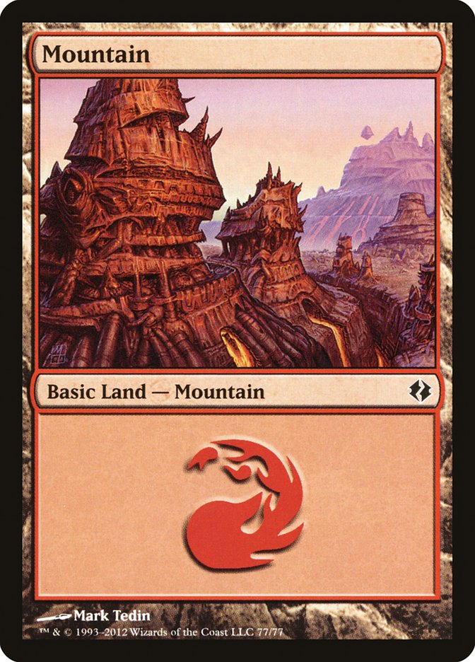 Mountain (77) [Duel Decks: Venser vs. Koth] | Exor Games Dartmouth