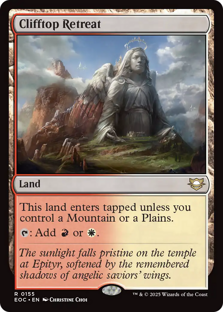 Clifftop Retreat [Edge of Eternities Commander] | Exor Games Dartmouth