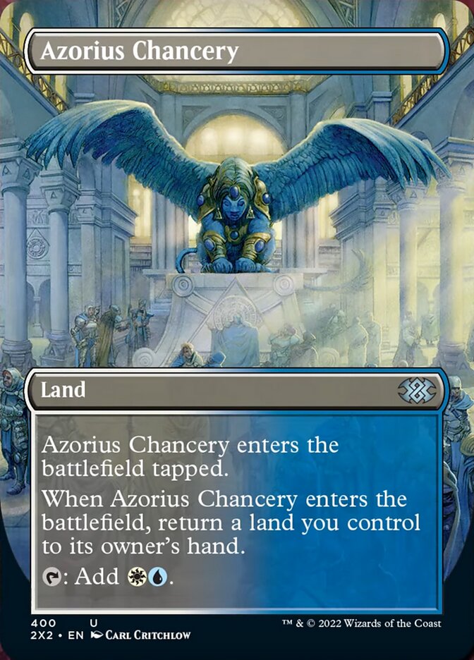 Azorius Chancery (Borderless Alternate Art) [Double Masters 2022] | Exor Games Dartmouth