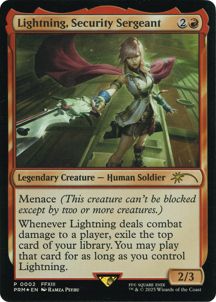 Lightning, Security Sergeant (Costco Bundle) [FINAL FANTASY Promos] | Exor Games Dartmouth