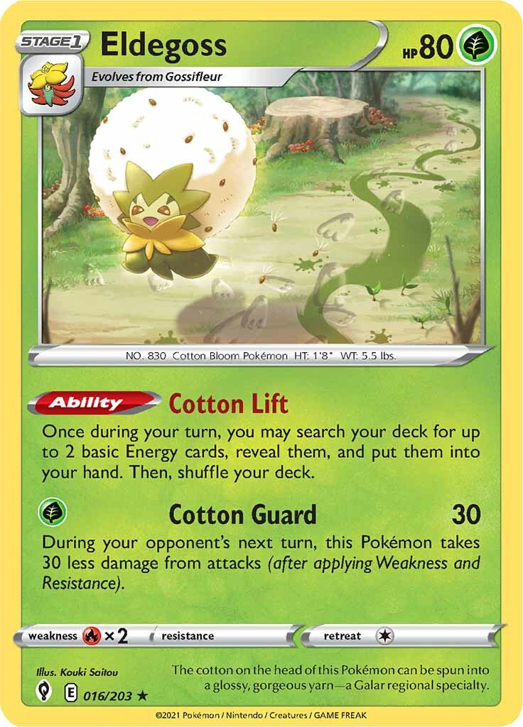 Eldegoss (016/203) (Theme Deck Exclusive) [Sword & Shield: Evolving Skies] | Exor Games Dartmouth