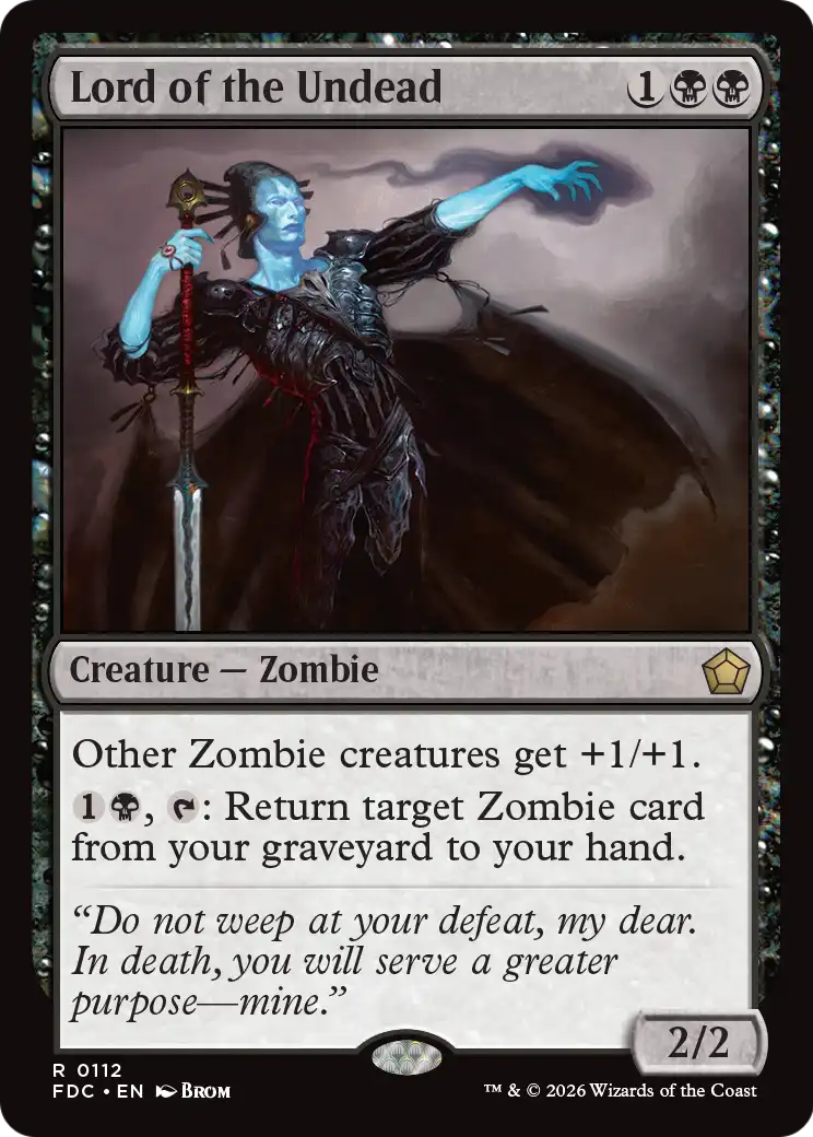 Lord of the Undead [Foundations Commander] | Exor Games Dartmouth