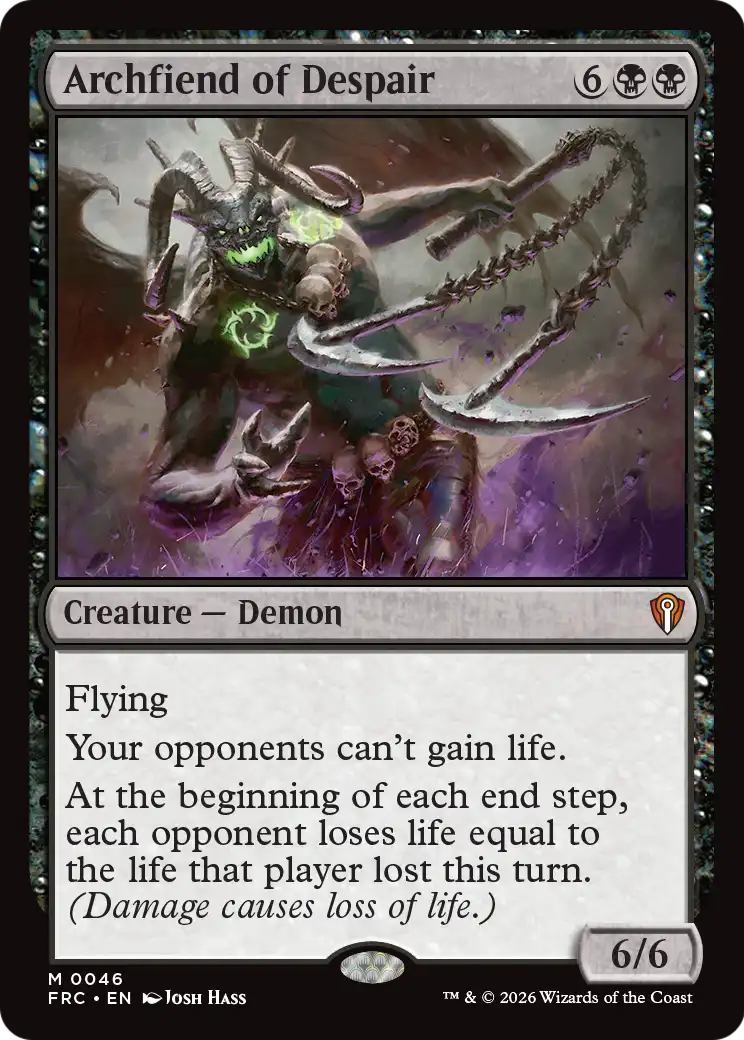 Archfiend of Despair [Reality Fracture Commander] | Exor Games Dartmouth