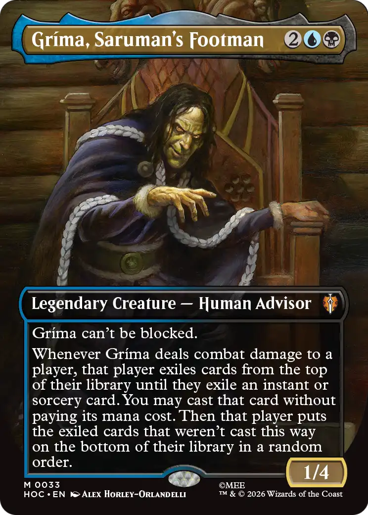 Grima, Saruman's Footman (Borderless) [The Hobbit: Eternal-Legal] | Exor Games Dartmouth