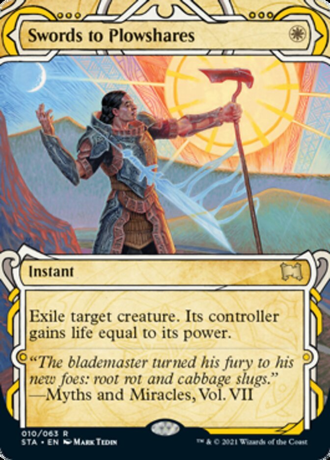 Swords to Plowshares (Foil Etched) [Strixhaven: Mystical Archive] | Exor Games Dartmouth