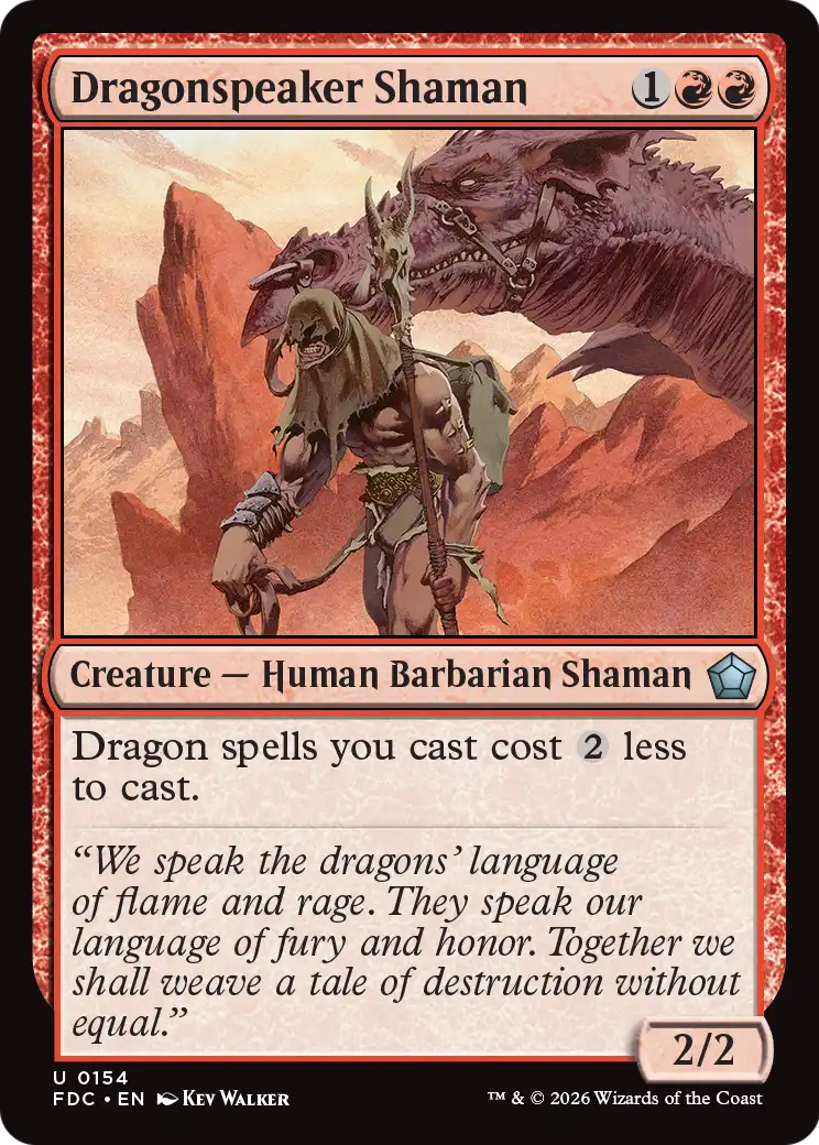 Dragonspeaker Shaman [Foundations Commander] | Exor Games Dartmouth