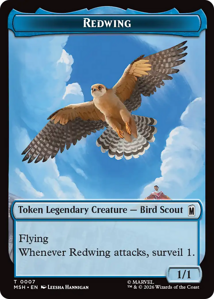 Redwing // Zabu Double-Sided Token [Marvel Super Heroes Tokens] | Exor Games Dartmouth