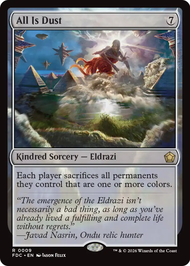 All Is Dust [Foundations Commander] | Exor Games Dartmouth