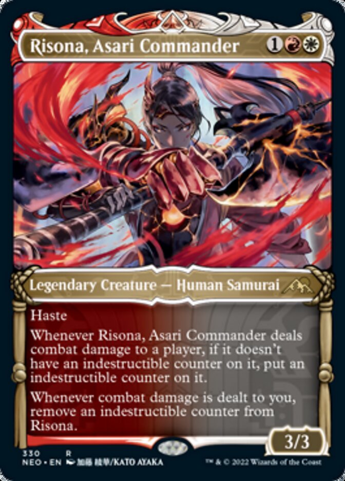 Risona, Asari Commander (Showcase Samurai) [Kamigawa: Neon Dynasty] | Exor Games Dartmouth