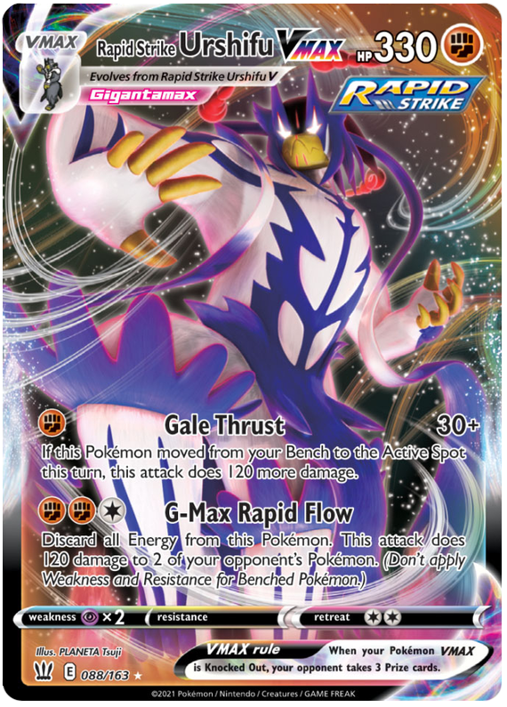 Rapid Strike Urshifu VMAX (088/163) (Jumbo Card) [Sword & Shield: Battle Styles] | Exor Games Dartmouth