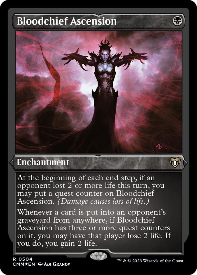 Bloodchief Ascension (Foil Etched) [Commander Masters] | Exor Games Dartmouth