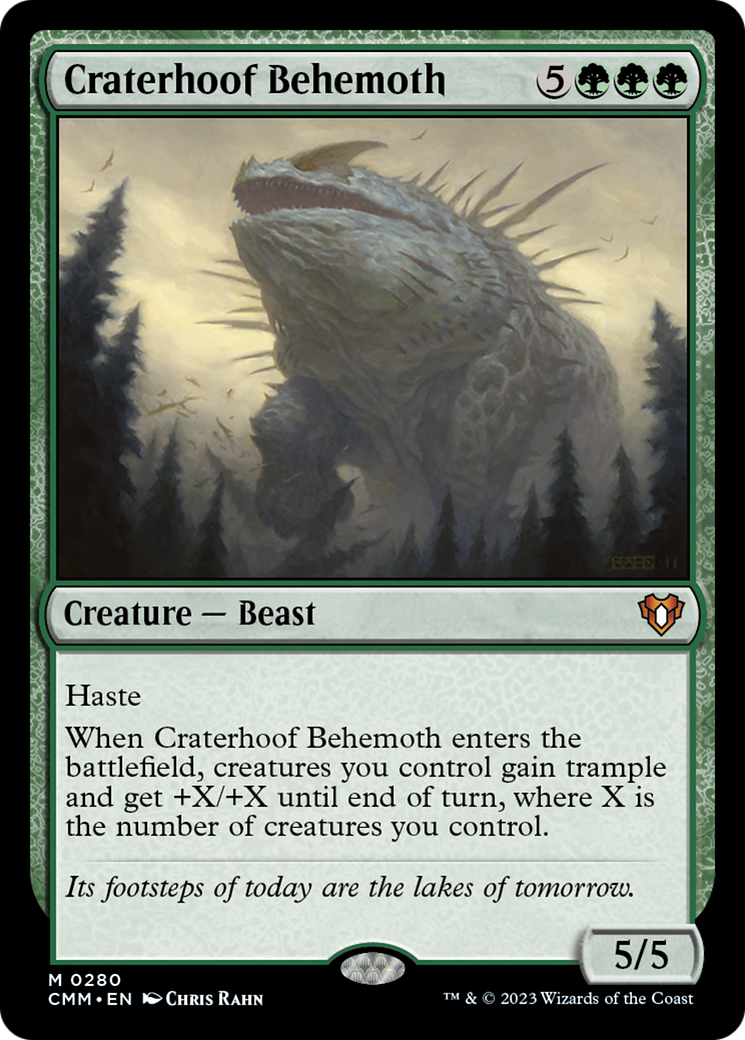 Craterhoof Behemoth [Commander Masters] | Exor Games Dartmouth