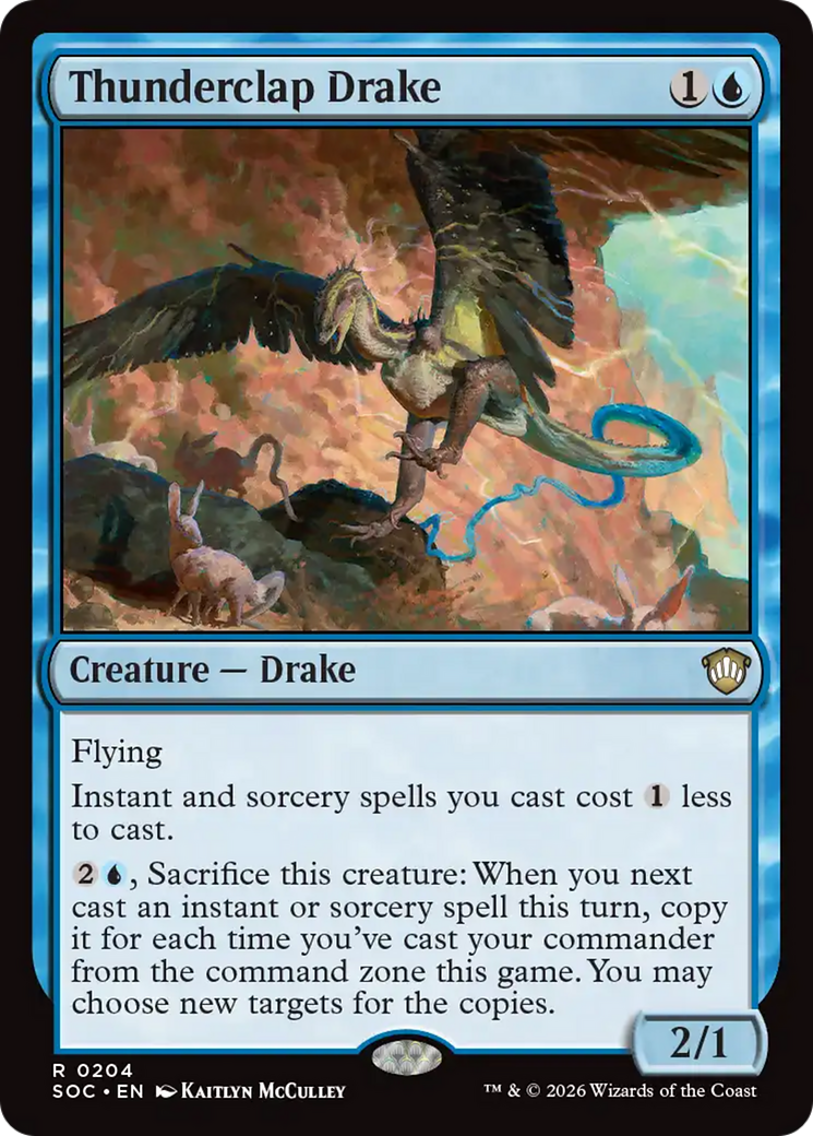 Thunderclap Drake [Secrets of Strixhaven Commander] | Exor Games Dartmouth