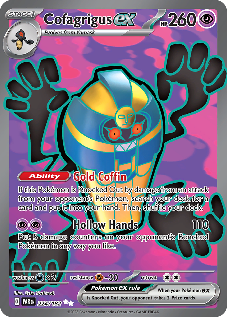 Cofagrigus ex (224/182) [Scarlet & Violet: Paradox Rift] | Exor Games Dartmouth