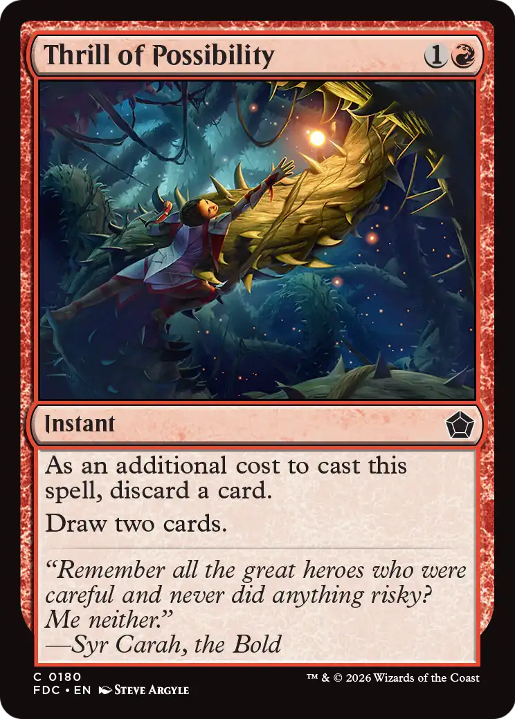 Thrill of Possibility [Foundations Commander] | Exor Games Dartmouth